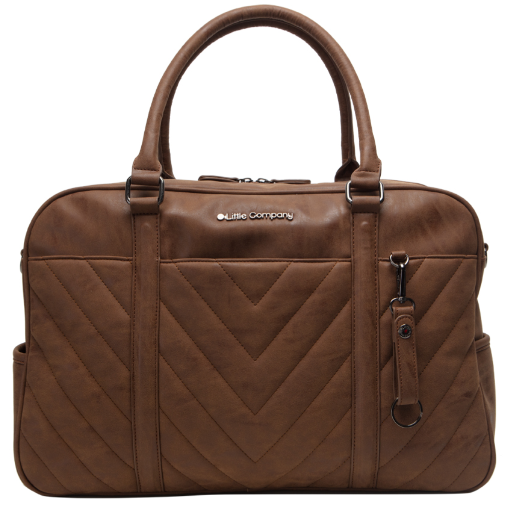 Amsterdam Quilted diaperbag cognac